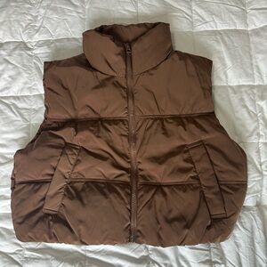 H&M Tan Puffer Vest